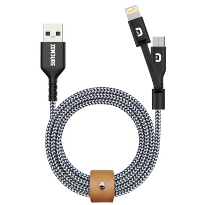 Zendure Zendure kabel USB 2-W-1 2m czarny