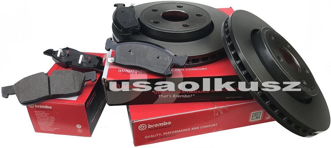 Tarcze klocki hamulcowe przednie 330mm BREMBO Jeep Grand Cherokee 3,6 V6