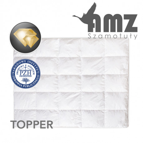 Wierzchni TOPPER PIERZE GĘSIE 140x200