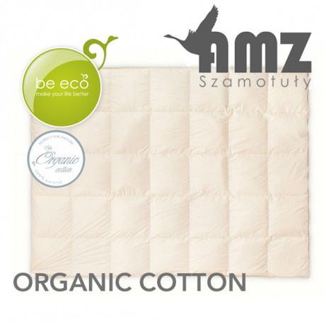 Kołdra całoroczna ORGANIC COTTON PUCH GĘSI 90% AMZ 155x200