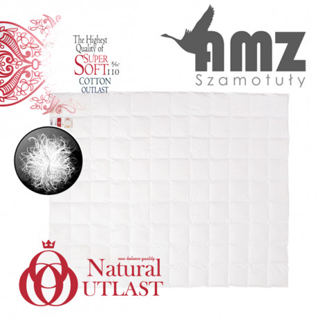 Kołdra letnia NATURAL OUTLAST 100% PUCH AMZ 220x260  niestandardowy