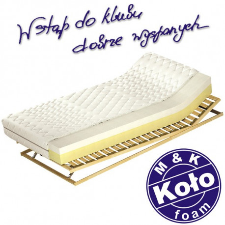 Materac MEDIVIS - M&K KOŁO, Rozmiar - 100x200 cm, Twardość - H3, Pokrowiec - TENCEL LUX (niepikowany) - NEGOCJUJ CENY