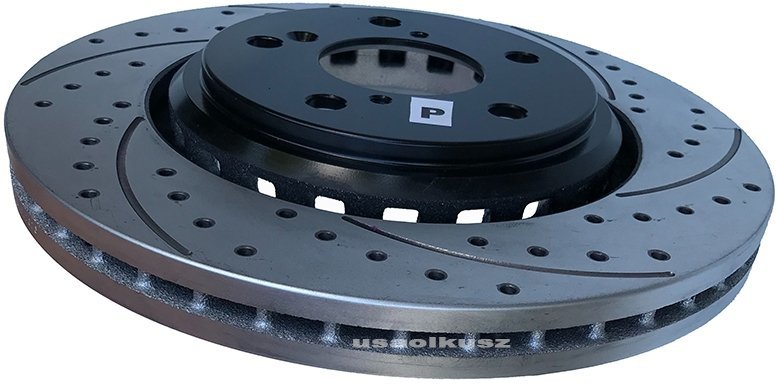 Przednia WIERCONA NACINANA tarcza hamulcowa Honda Odyssey 2015-