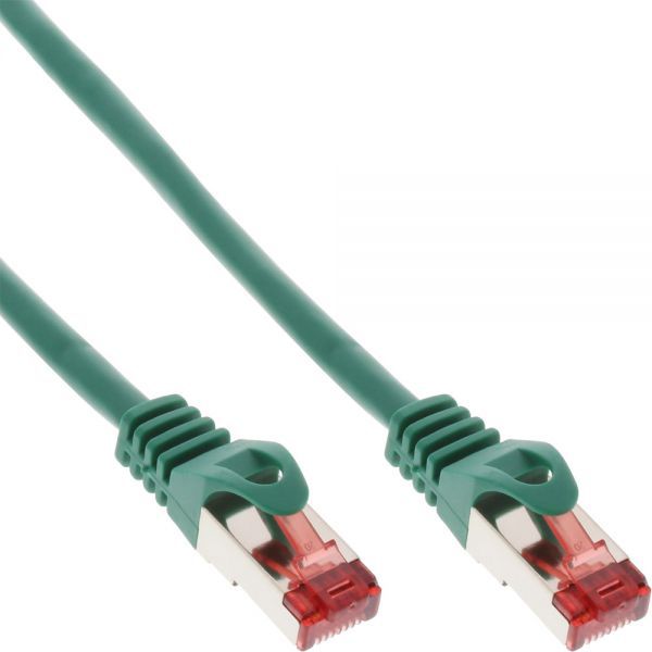 InLine Patchcord S/FTP, PiMF, Cat.6, PVC, zielony 20m 76420G