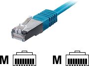 Equip Patchcable Cat6 FTP 750cm blue - 605535