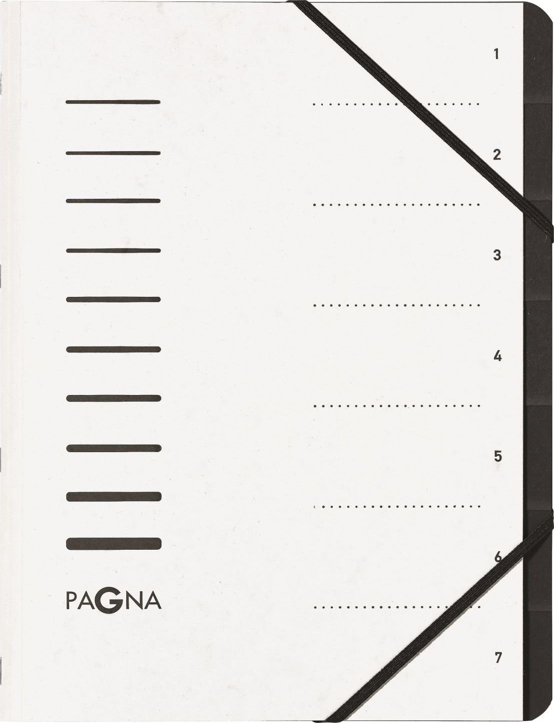 Pagna Teczka 7 Fächer 1-7 weiß