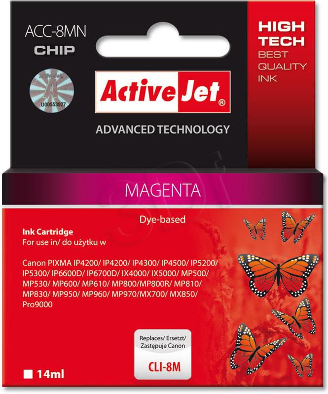 Tusz Activejet tusz ACC-8MN / CLI-8M magenta