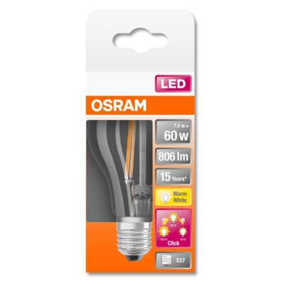 Osram Classic A żarówka LED E27 7W 827 3-Step-dim