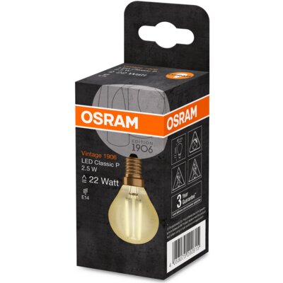Osram Żarówka LED Vintage 1906 Classic P 2.5W E14