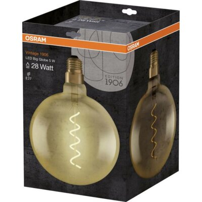 Osram Ledvance Vintage 1906 led cl globe200 fil gold 28 non-dim 5w/820 e27