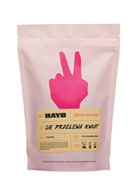 HAYB SPECIALITY COFFEE Kawa ziarnista HAYB Się Przelewa Kwiat 1kg