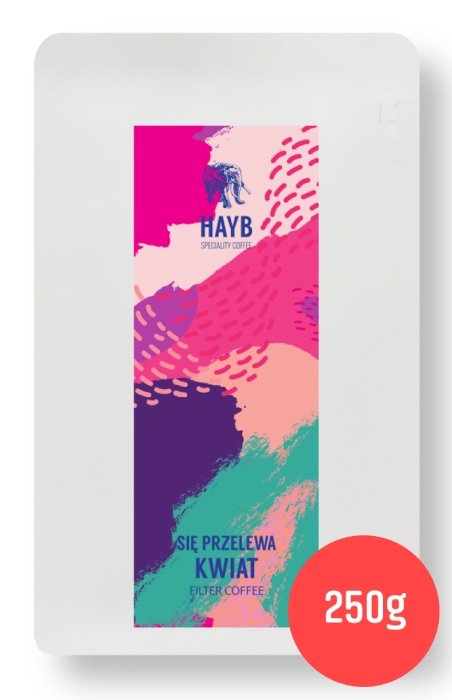 HAYB SPECIALITY COFFEE Kawa ziarnista HAYB Się Przelewa Kwiat 250g