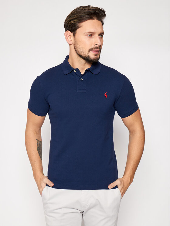 Ralph Lauren Polo Polo Core Replen 710795080 Granatowy Slim Fit