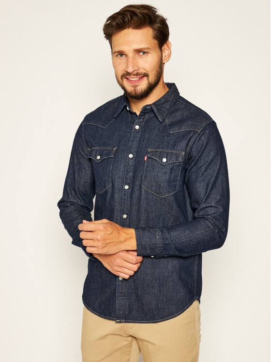 Levi's Koszula Barstow Western Standard 85744-0000 Granatowy Standard Fit