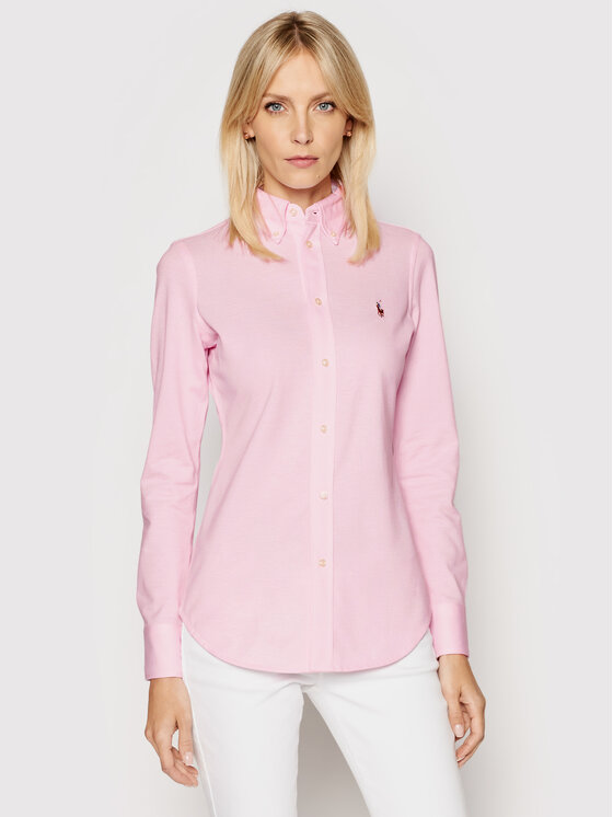 Ralph Lauren Polo Koszula Heidi 211664427002 Różowy Slim Fit