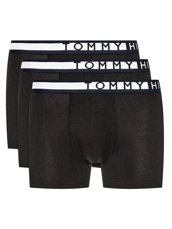 Tommy Hilfiger Komplet 3 par bokserek UM0UM01234 Czarny Regular Fit