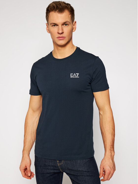 Emporio Armani EA7 T-Shirt 8NPT51 PJM9Z 1578 Granatowy Regular Fit