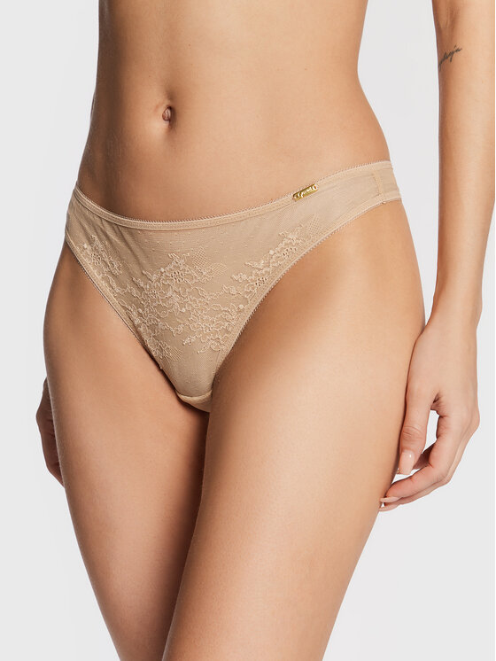 Gossard Stringi Glossies 13006 Beżowy