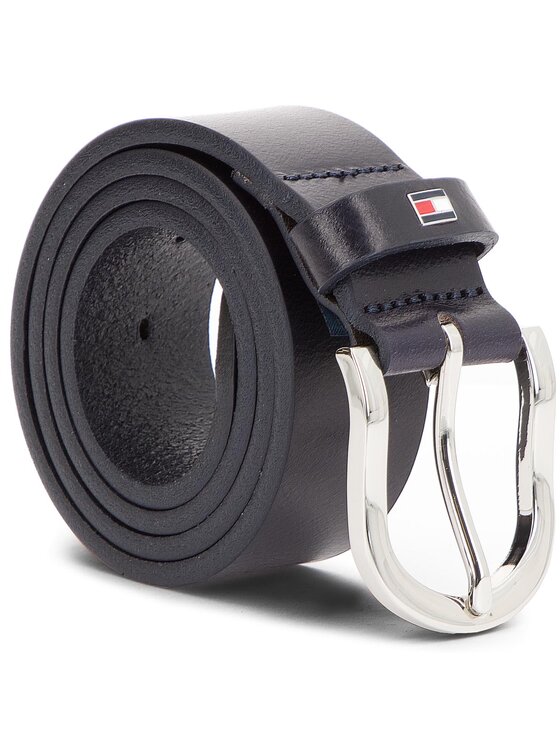 Tommy Hilfiger Pasek Damski New Danny Belt WW0WW11590 70 Granatowy