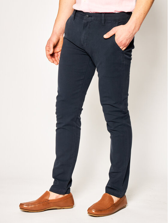 Levi's Spodnie materiałowe Chino 17199-0013 Granatowy Slim Taper Fit