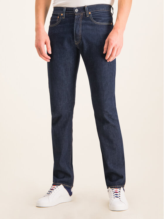 Levi's® Jeansy 501® 00501-0101 Granatowy Original Fit