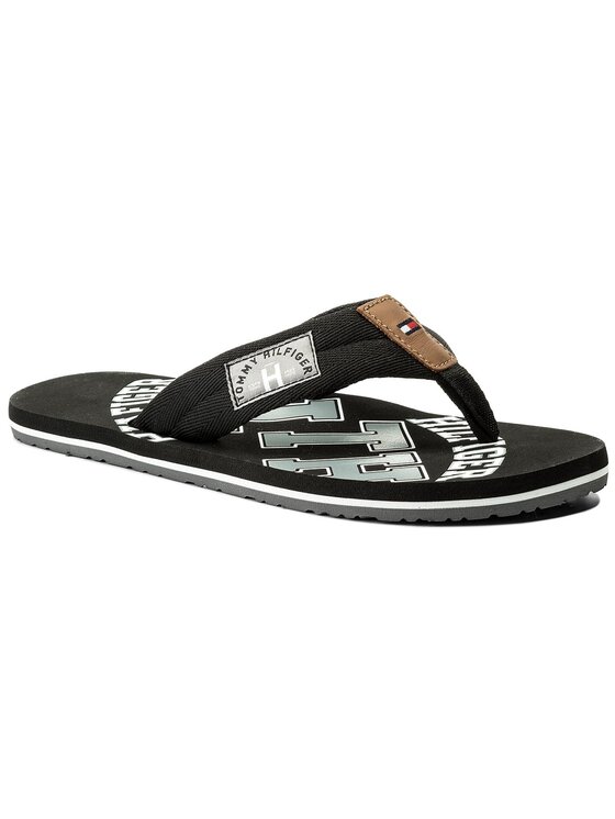 Tommy Hilfiger Japonki Essential Th Beach Sandal FM0FM01369 Czarny