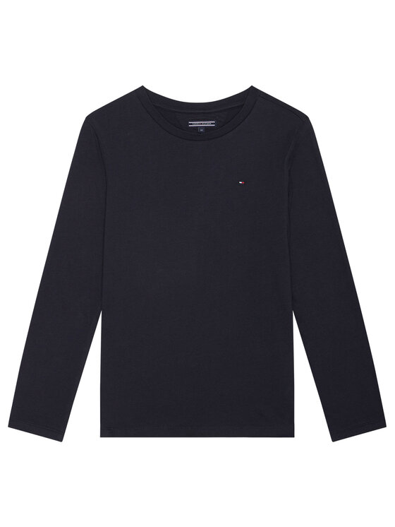 Tommy Hilfiger Bluzka KB0KB04141 D Granatowy Long Sleeve