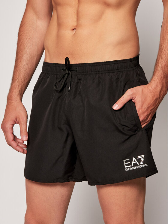 Emporio Armani EA7 Szorty kąpielowe 902000 CC721 00020 Czarny Regular Fit