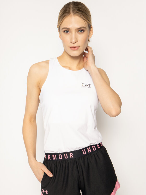 Emporio Armani EA7 Top 3HTH56 TJ29Z 1100 Biały Regular Fit