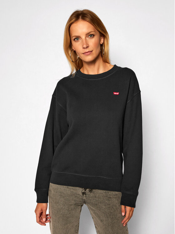 Levi's Bluza Standard Crewneck 24688-0006 Czarny Relaxed Fit