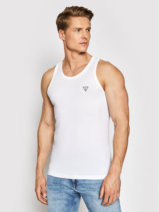 GUESS Tank top U97M02 JR003 Biały Regular Fit