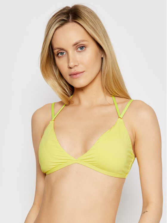 Ralph Lauren Polo Góra od bikini RL0JF89E Żółty