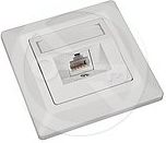 Solarix gniazdo 5e UTP 1 x RJ45 podtynkowy biały SX9-1-5E-UTP-WH SX915EUTPWH