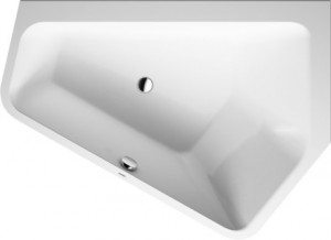 DURAVIT 700391000000000 Paiova Wanna Paiova 5 narożna prawa, do zabudowy, z dwoma różnymi ukośnymi oparciami, akryl sanitarn