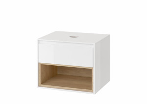 EXCELLENT EXCELLENT MLEX.0102.600.WHBL EXCELLENT MLEX.0102.600.WHBL Tuto szafka z blatem 60cm Biała/Dąb