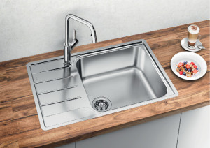 Blanco LEMIS XL 6 S-IF Compact Stal szczotkowana, odwracalny (525111)