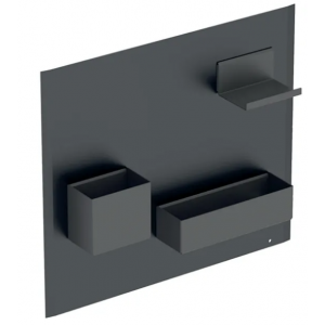 GEBERIT GEBERIT 500.649.16.1 Tablica magnetyczna Acanto ze schowkami B44.9xH38.8 czarny mat