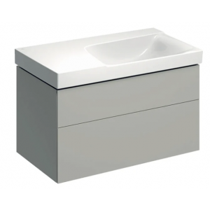 GEBERIT GEBERIT 500.516.00.1 Szafka Xeno2 pod umywalkę 90 cm prawa 2 szuflady ciepły szary mat