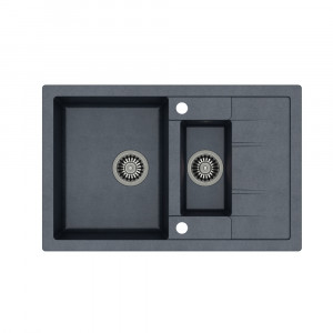 QUADRON MORGAN 156 czarny metalik + odpływ stalowy (HB8224U8-BS) HB8224U8-BS