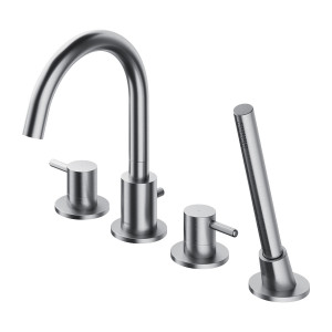 OMNIRES Y1232 NI Bateria wannowa, 4-otworowa, prysznic 1-funkcyjny