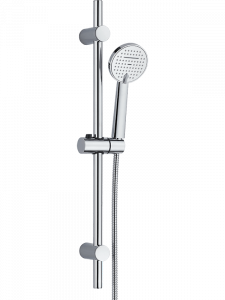 LAVEO NLL 01A0 LESTE Zestaw natryskowy na drążku Długość drążka: 700 mm Wymiar słuchawki: ? 100 mm Długość węża: 1500 mm Wykończenie: chrom