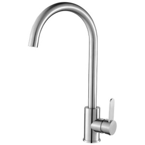 LAVEO BAB 268D BONA Bateria zlewozmywakowa stojąca z wylewką U Jednouchwytowa Sposób montażu: stojący Głowica: 35 mm Zasięg wylewki: 210 mm Wykończenie: stal