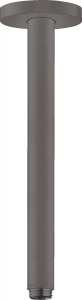 HANSGROHE 27389340 Przyłącze sufitowe S 300 mm, czarny chrom szczotkowany