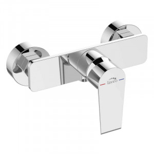 LAVEO BAH 040D LARGO Bateria natryskowa ścienna bez zestawu natryskowego Jednouchwytowa Sposób montażu: ścienny Głowica: 35 mm Wykończenie: chrom