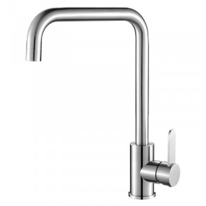 LAVEO BAB 265D BONA Bateria zlewozmywakowa stojąca z wylewką L Jednouchwytowa Sposób montażu: stojący Głowica: 35 mm Zasięg wylewki: 220 mm Wykończenie: stal