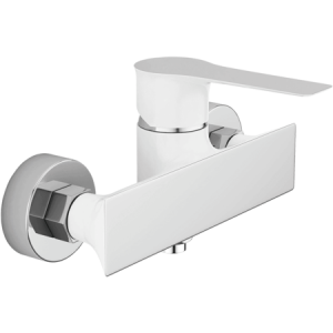 LAVEO BLL 640D RAILA Bateria natryskowa ścienna  biała/chrom