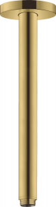 HANSGROHE 27389990 Przyłącze sufitowe S 300 mm, złoty optyczny polerowany