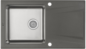 Deante ZLEW.PRIME ANTRACYT METALIK GRANITO-STAL 860X500X220 ZSR_T113