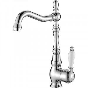 LAVEO BAE 065D EVORA Bateria zlewozmywakowa stojąca z wylewką L Jednouchwytowa Sposób montażu: stojący Głowica: 35 mm Zasięg wylewki: 210 mm Wykończenie: chrom