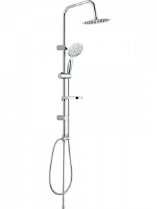 LAVEO PL2 20OX FINO Kolumna natryskowa Długość drążka: 950 mm Wysokość: 1000 mm Szerokość: 200 mm Głębokość: 430 mm Wymiar słuchawki: ? 125 mm Długość węża: 1500 mm Wykończenie: chrom